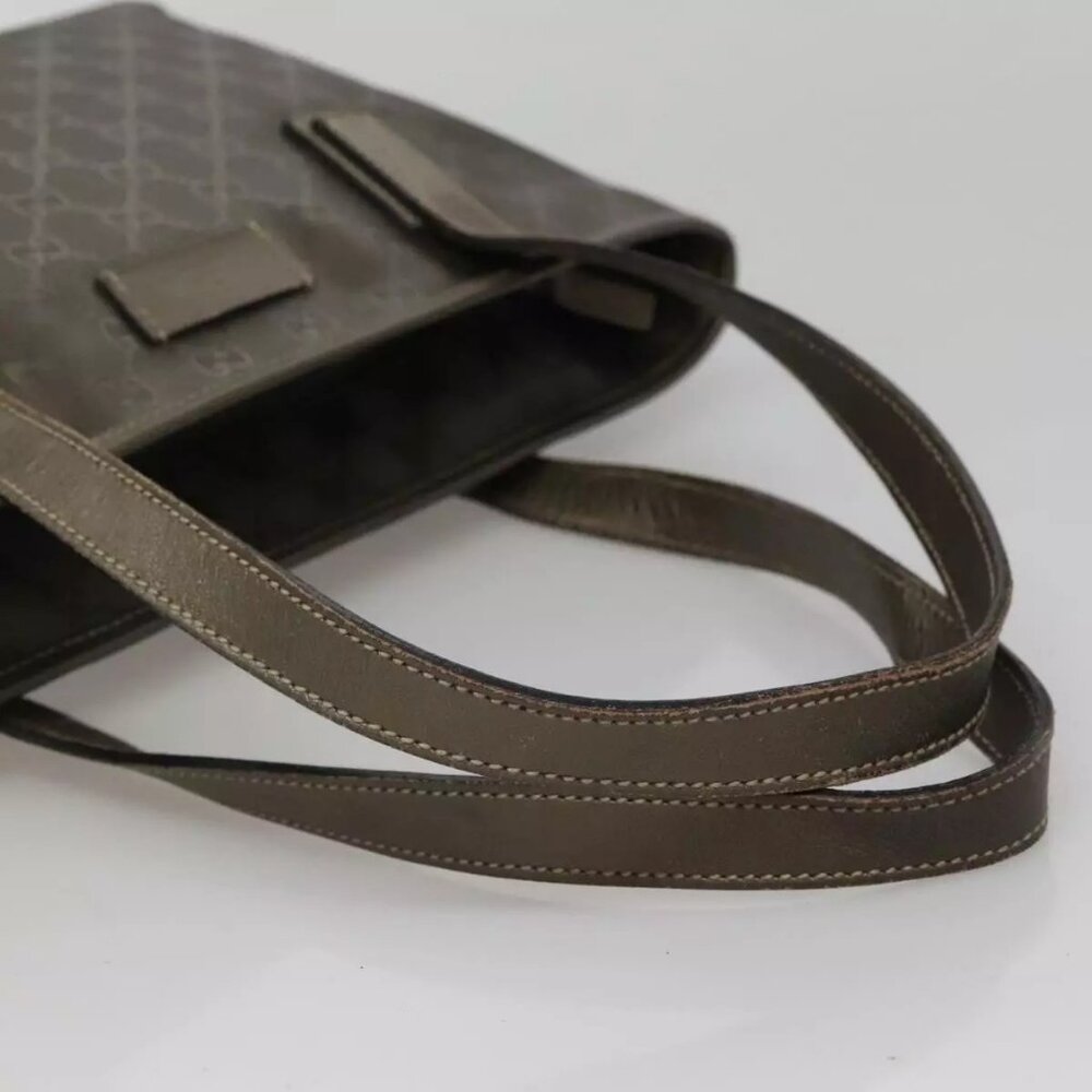GUCCI GG implementation Tote Bag Khaki 211138 Auth KD120 - Picture 8 of 16